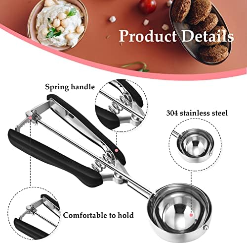Yinder 4 Pcs Cookie Scoop Set Ice Cream Scooper Cookie Scoops for