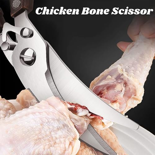Dream Reach Heavy Duty Poultry Shears, Serrated Spring Loaded Kitchen