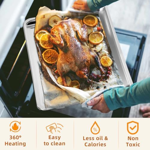New upgrade Air Fry Tray for 30" Oven with Drip Pan
