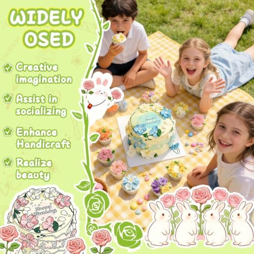 Hendiy 7 Pieces/Set Stainless Steel Cake Decorating Tips Set