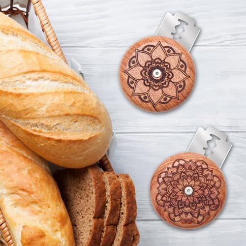 AHIER 14PCS Wood Sourdough Bread Lame Dough Scoring Tool Set with