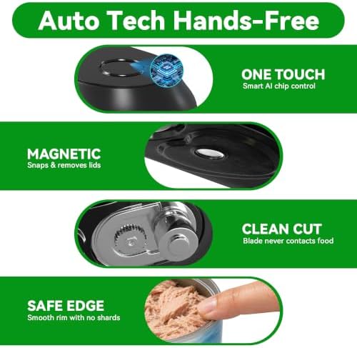 Electric Can Opener, Automatic Smooth Edge for Kitchen Seniors
