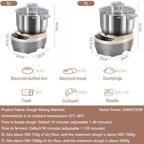7L Stainless Steel Food Processor