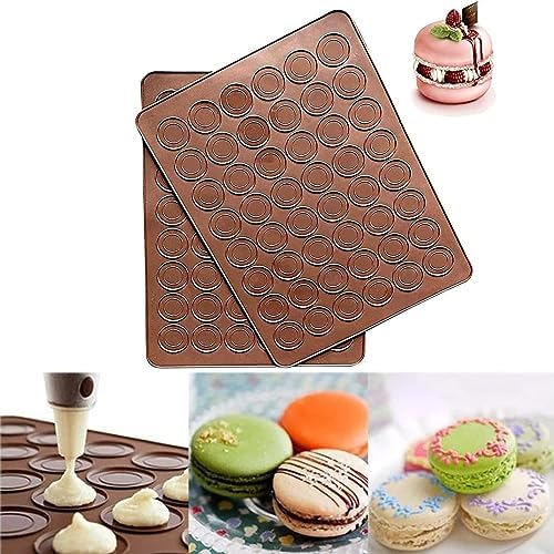 2 PCS 48 Capacity Macaron Silicone Baking Mat