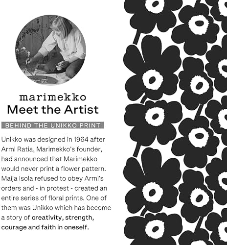 MARIMEKKO Oiva Unikko Rectangular Plate (Black) — Refine Your Kitchen