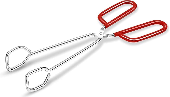 Hiash 10-Inch Heavy Duty Stainless Steel Kitchen Tongs by Hiash