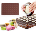 Cocoarm Macaron Silicone Mat, 48 Capacity Silicone Sheet Mat Baking
