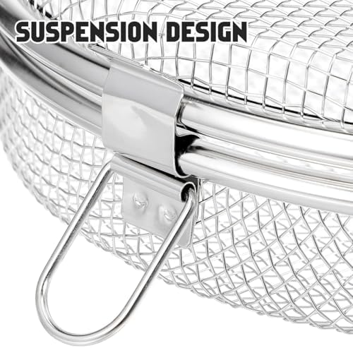 Dishwasher Basket Round Mesh Cutlery Storage Utensil Holder with Large
