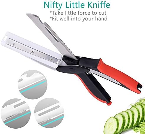 Vegetable Scissors and Food Cutter - Kitchen Shears With Cutting