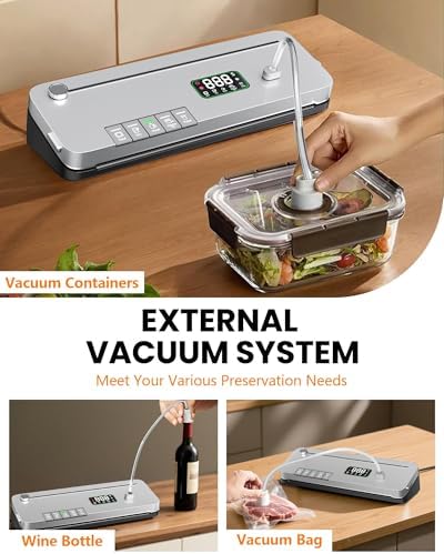 Food Vacuum Sealer Machine, 75kPa, 20 Bags