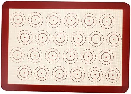 Red Silicone Baking Mat for Oven, Heat Resistant Non-Stick Pastry