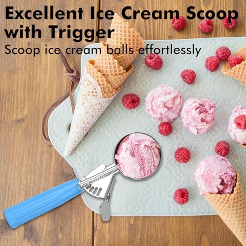 JUNADAEL J Ice Cream Scoop With Trigger, Cookie Scoop Set, Incluede