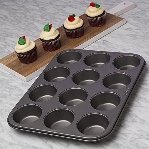 Ecolution Bakeins 12 Cup Muffin and Cupcake Pan – PFOA, BPA, and PTFE