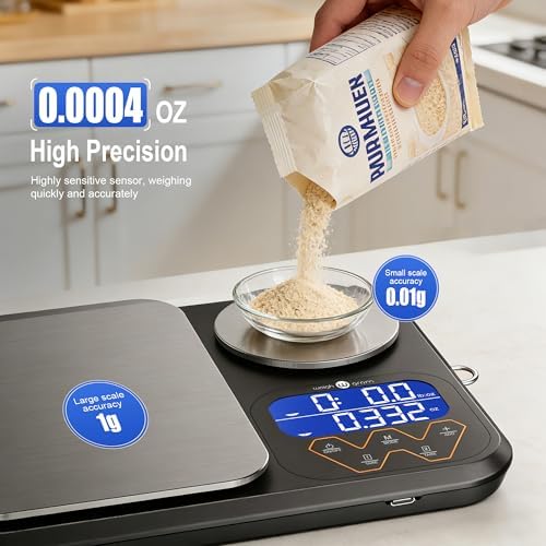 Rechargeable Digital Dual Platform Food Kitchen Scales Weight