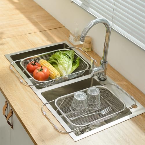 Stainless Steel Telescopic Drainer Basket