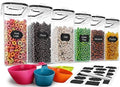 M MCIRCO 6 Piece 4L/135.2oz Cereal Container Set