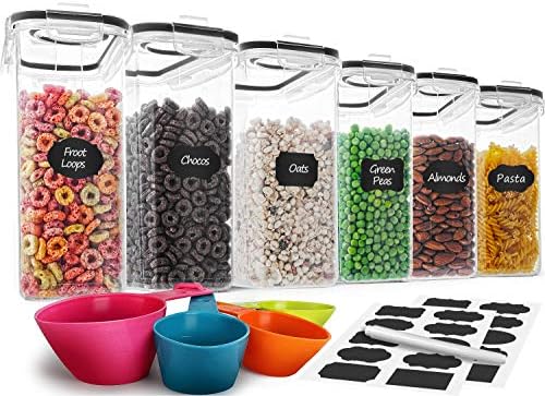 M MCIRCO 6 Piece 4L/135.2oz Cereal Container Set