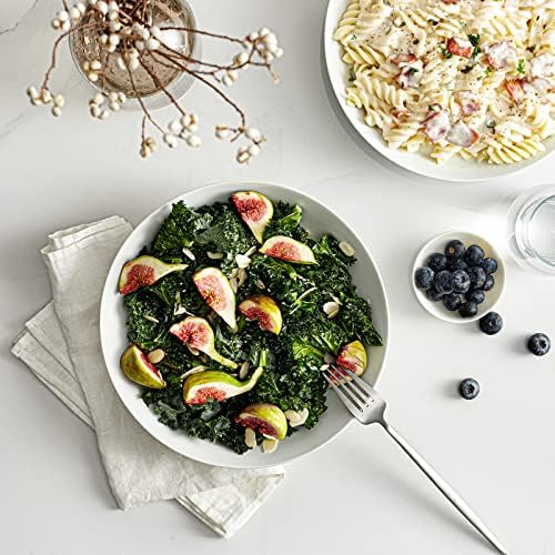 Y YHY 9" Pasta Bowls, 40oz Large Salad Bowls Set of 6, Wide Shallow