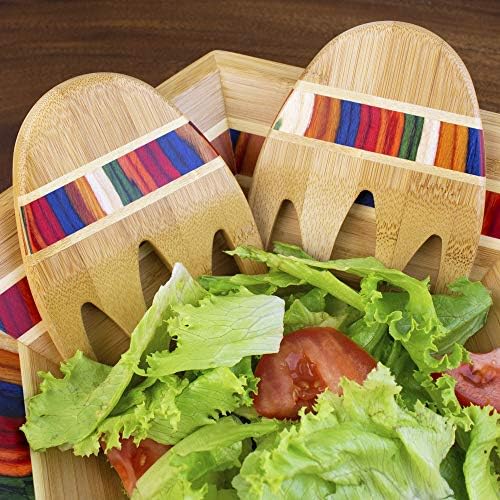 Totally Bamboo Baltique Marrakesh Collection Salad Hands Serving