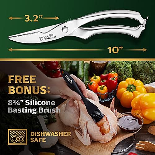 Heavy Duty Stainless Steel Poultry Shears For Bone, Chicken, Meat