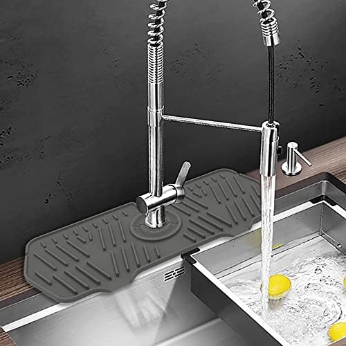 K SZKMG Kitchen Guard Faucet Mat Silicone Handle Drip Catcher Tray for