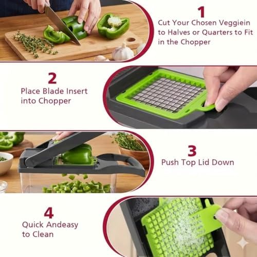 16-in-1 Vegetable Chopper and Mandoline Slicer