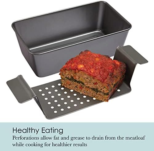 Chicago Metallic Healthy Meatloaf Baker with Drain Tray