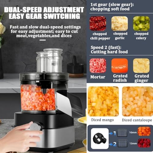 Mini Food Processor, 600W, 5L Capacity