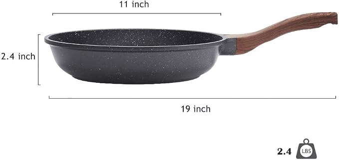 SENSARTE Nonstick Frying Pan Skillet, Swiss Granite Coating Omelette Pan - Image 8