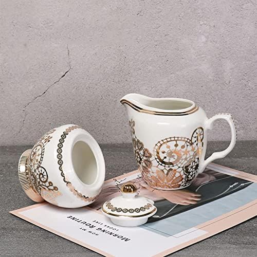 Ceramic Sugar Bowl, Creamer Jug Sugar Jar, Ceramic Creamer and Sugar