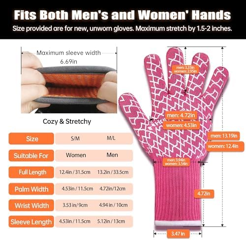 HandLove Aramid Heat Resistant BBQ Gloves – Grilling & Oven Gloves - Image 5