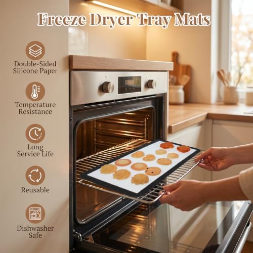 10 Pcs Silicone Baking Mats for Freeze Dryer Trays