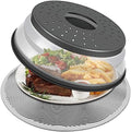LekDrok Microwave Food Cover with Mat 12 Inch, Mat as Bowl Holder