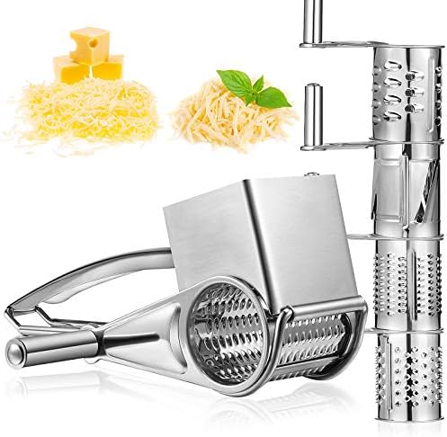 Honoson Rotary Cheese Grater, Stainless Steel