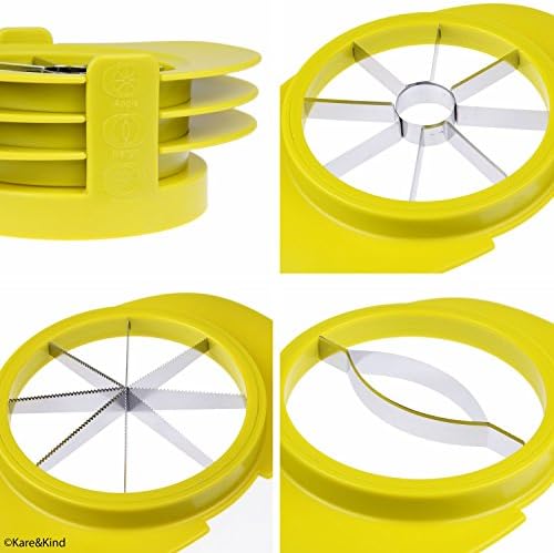 Apple/Tomato/Mango Cutters - Set of 3 - Sturdy Base keeps