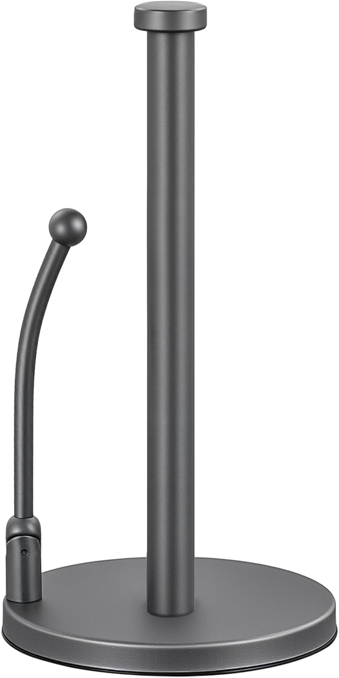SMARTAKE Paper Towel Holder, Paper Towel Dispenser Standing Weighted Base Non by SMARTAKE