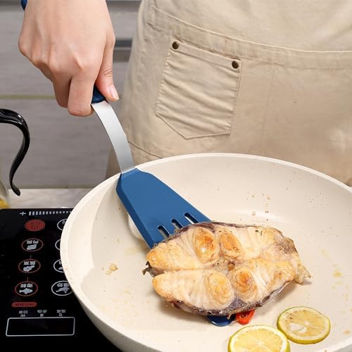 To encounter 5 Pieces Navy Blue Silicone Spatula Set