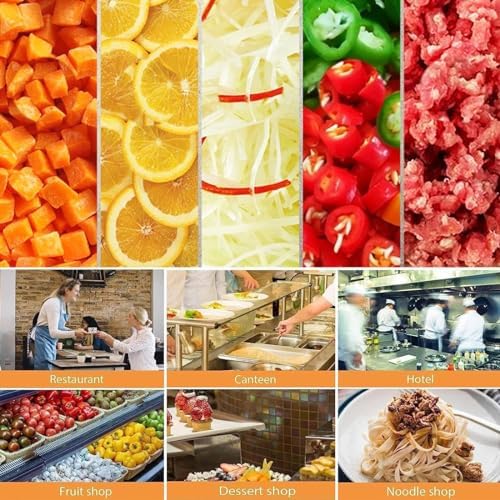 Multifunctional Vegetable and Fruit Cutting Machine, 5L Chopper