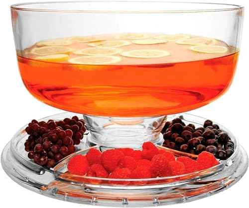 Extra Large (12") 6 in 1 Acrylic Cake Stand with Dome Lid
