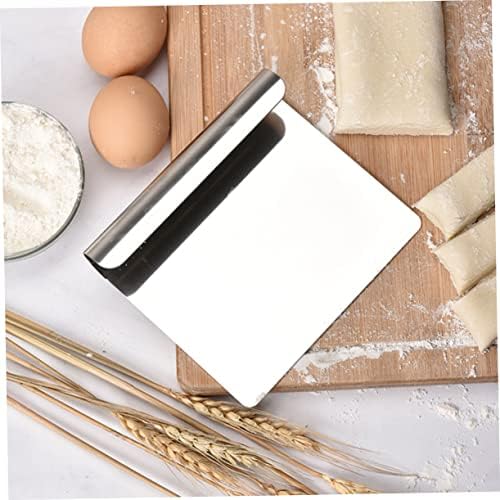 Hemoton Stainless Steel Bench Scraper Dough Pastry Cutter Baking Dough