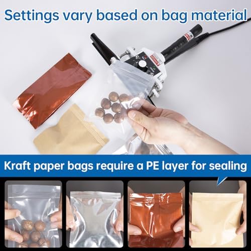 Portable Hand Held Heat Sealer Machine-R-PACK FKR-200, 8 Inches, For