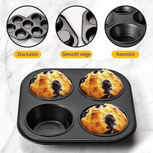 Yomvzake Air Fryer Muffin Pan, 2 Pack Cupcake Molds for Air Fryer