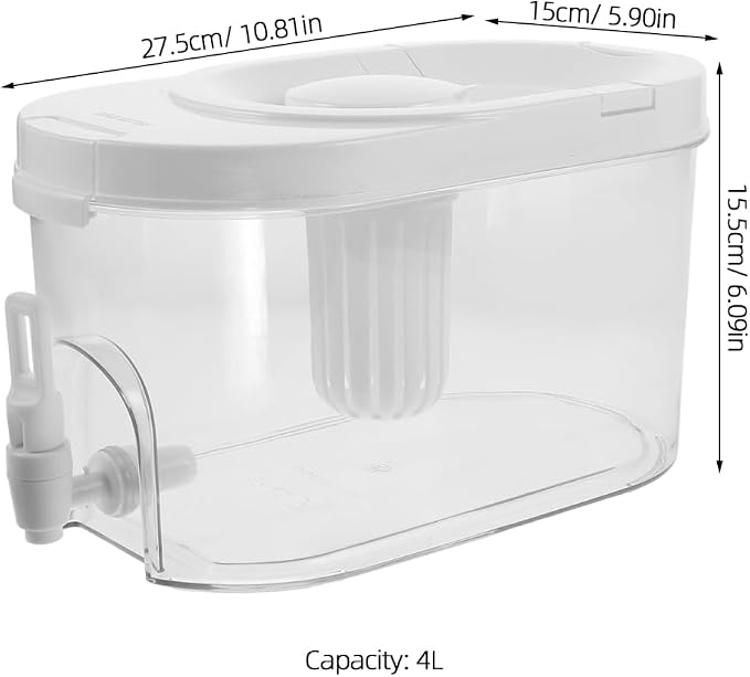 GLEAVI Beverage Dispenser with Spigot: Family Fridge Pitcher - Image 2