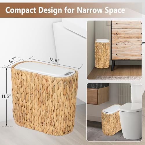 Trongee Kitchen Trash Can with Lid, 3.5 Gallon