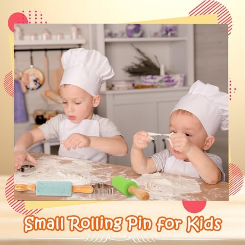 11 Pcs 9 Inch Mini Rolling Pins Small Silicone Rolling Pin Colorful