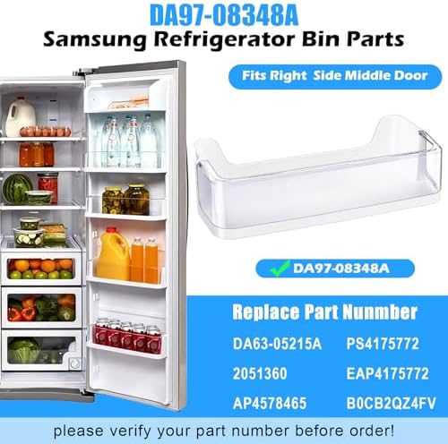 DA97-08348A Refrigerator Door Bin RS25H5111SR/AA Door Shelf