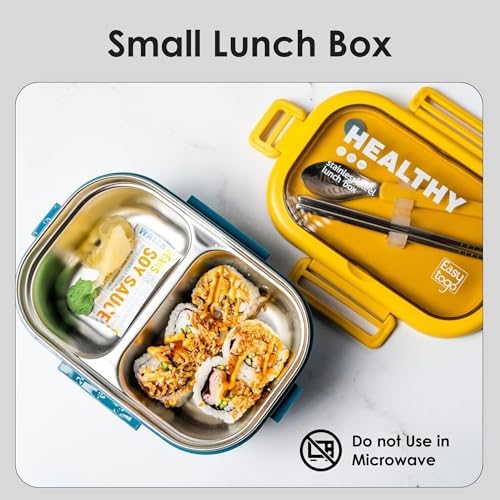 Easy Togo 28oz Stainless Steel Bento Lunch Box – Small Leakproof