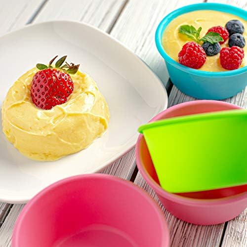 Bakerpan Silicone Reusable Muffin Liners for Baking, Non-Stick, Set of