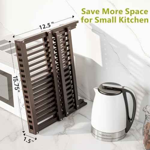 Simple Trending Bamboo 2-Tier Dish Rack