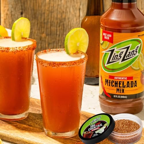 Zing Zang Cocktail Salt Rimmer, Bold Bloody Mary Flavor (3 Oz) for